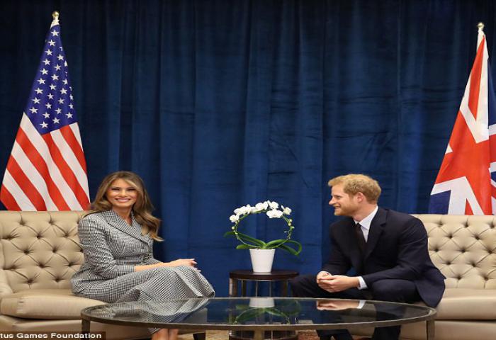 Ketika Pangeran Harry Ketemu Melania Trump